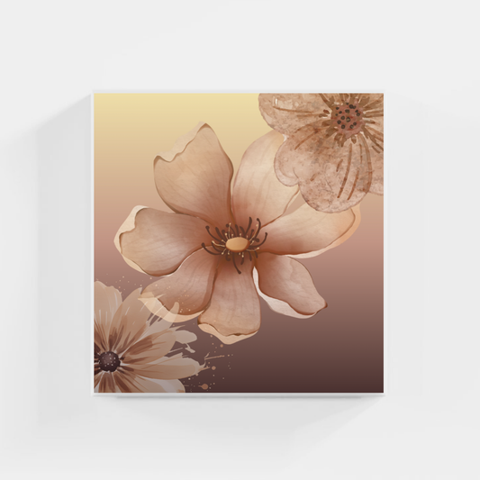BROWN FLOWER - Girly