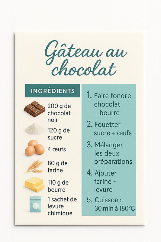 Gâteau au chocolat - Recette